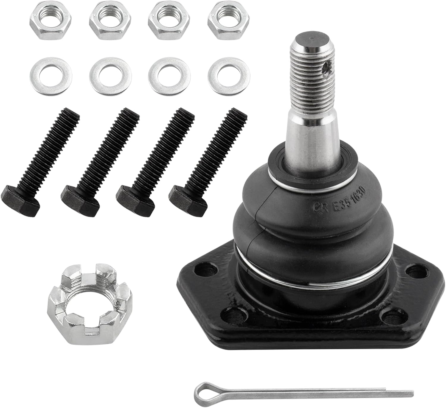 Front Upper Ball Joint K5208 Fits 71-73 For Buick Centurion, 91-96 Roadmaster, 71-84 Electra, 88-89 Electra, 75-79 Skylark, 91-96 Commercial Chassis, 73-87 Regal, 86-90 LeSabre RWD