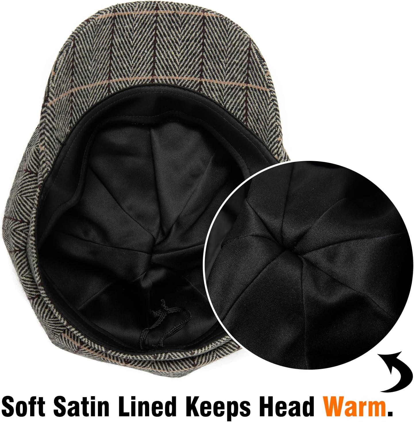 Comhats Womens Merino Fashion Newsboy Hats Wool Visor Beret Cabbie Cap Ladies - Image 2