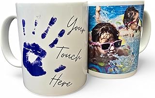 With Your Touch Personalised Mug Custom Cup Size and Style - Photo Text Logo Image - Personalised Gift for Dad Mother Love Christmas Birthday Anniversary Graduation (Text ONLY, Standard)