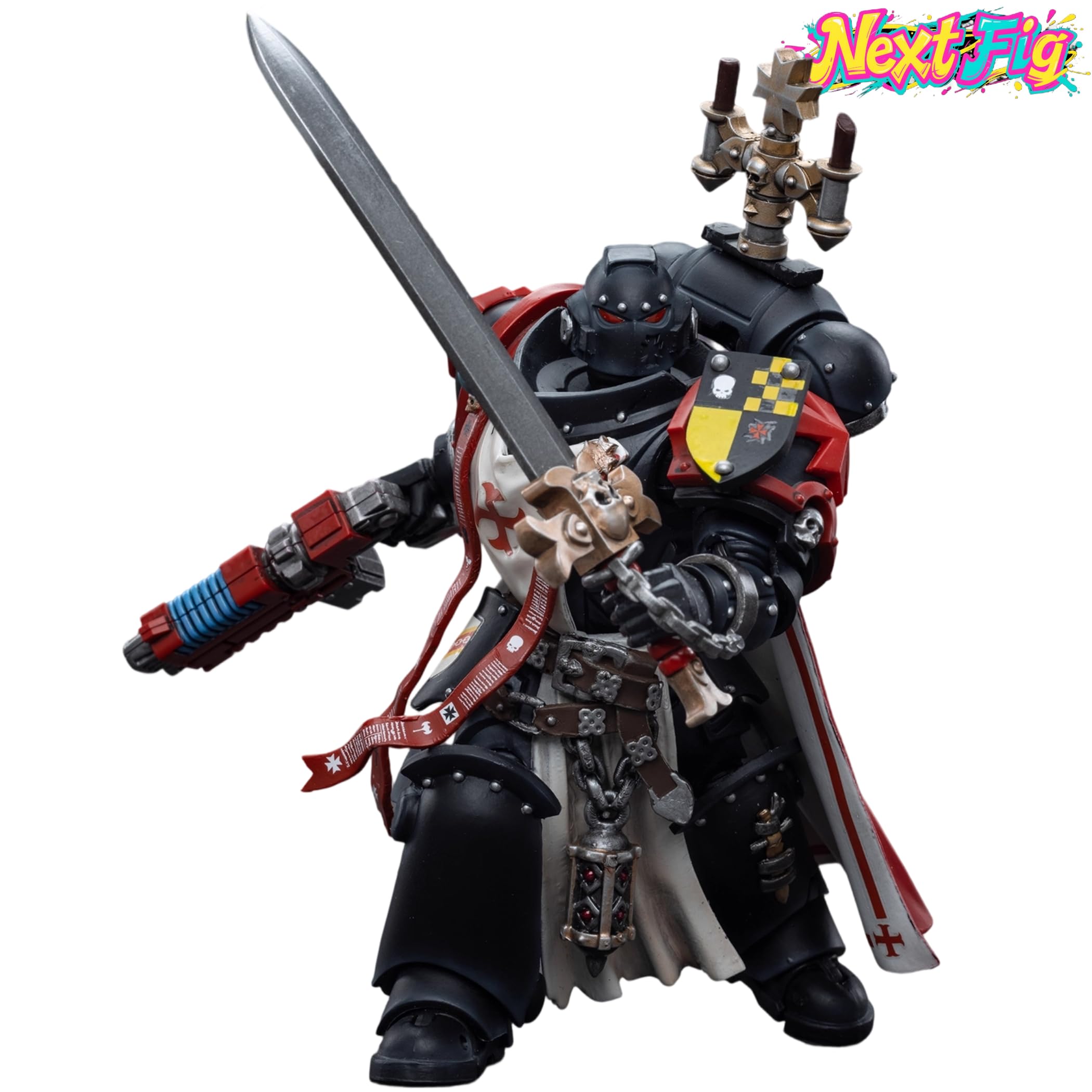 JOYTOY Warhammer 40K 1/18 Action Figure Templari Neri Spada Fratelli Fratelli Lombast Modello da Collezione