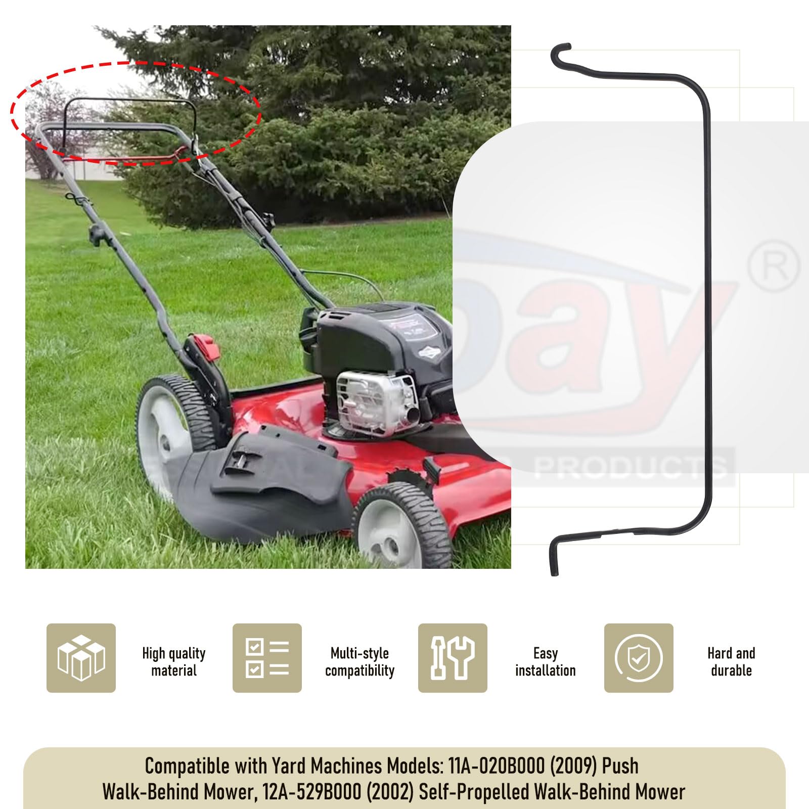 Craftsman M110 Briggs And Stratton Lawn Mower Handle CRAFTSMAN