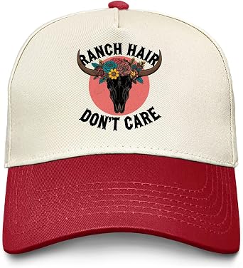 Ranch Hair Dont Care Hat for Men Funny Baseball Caps Funny Gifts for Women
