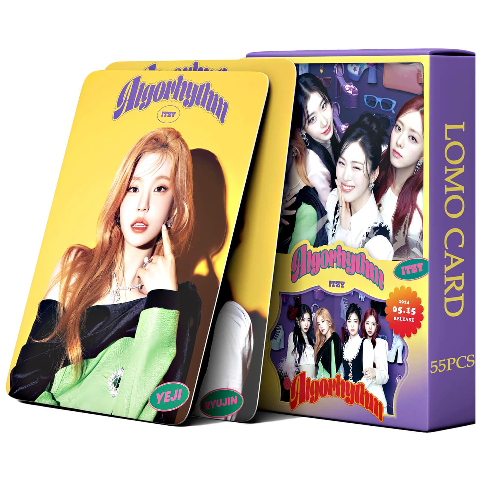 Amazon.com: PYAJUU KPOP ITZY Photocards 55PCS ITZY Algorhythm 