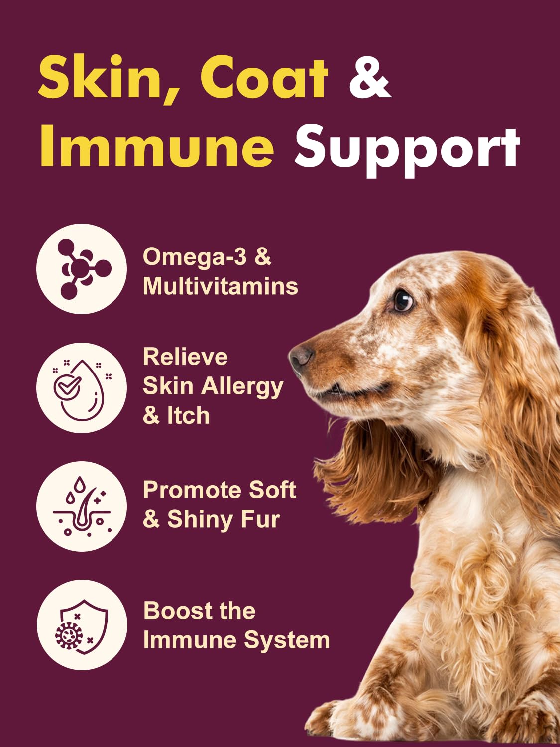 Probiotics for Dogs - Dog Probiotics for Digestive Health, Prebiotic, Digestive Enzymes for Dogs with Pumpkin, Omega-3, Support Gut, Immune, Diarrhea, 120 Soft Chews - image 5
