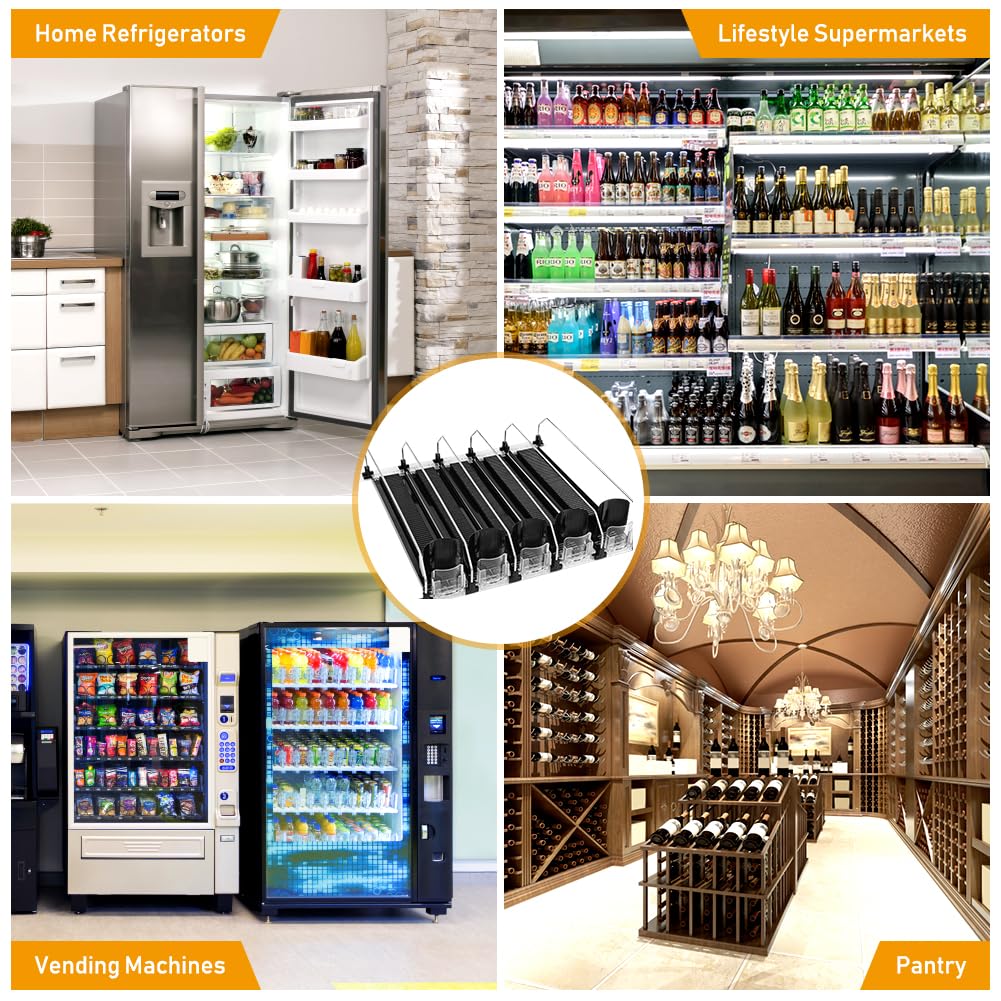 Automático Dispensador Latas Nevera Organizador Latas Frigorífico Refrigerador Cocina Despensa Almacenamiento 25 latas de tamaño estándar de Cerveza Soda Refrescos Bebidas
