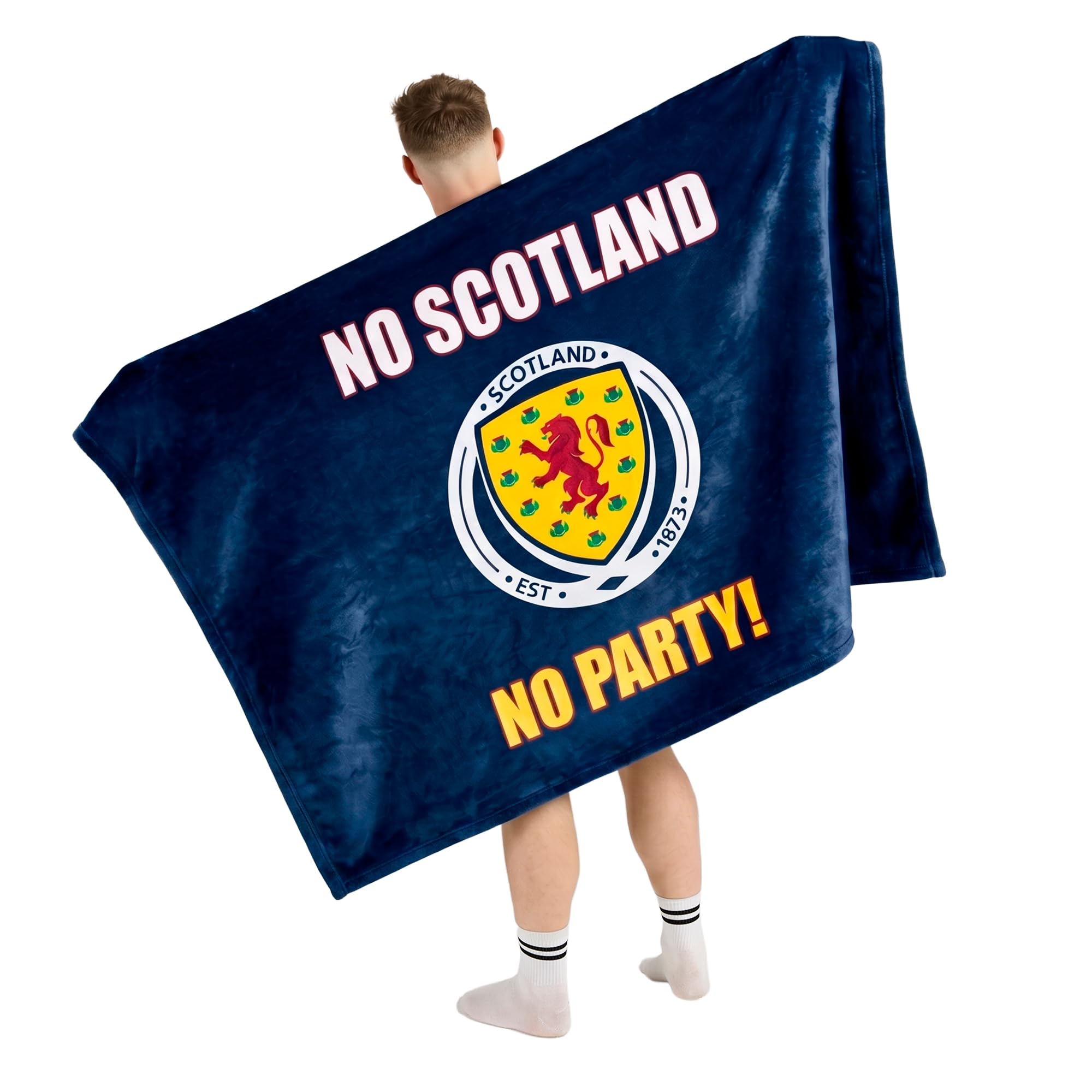 Scotland National Team Fleece Blanket - 150 x 125 cm - Official Merchandise For the fan of the Tartan Army