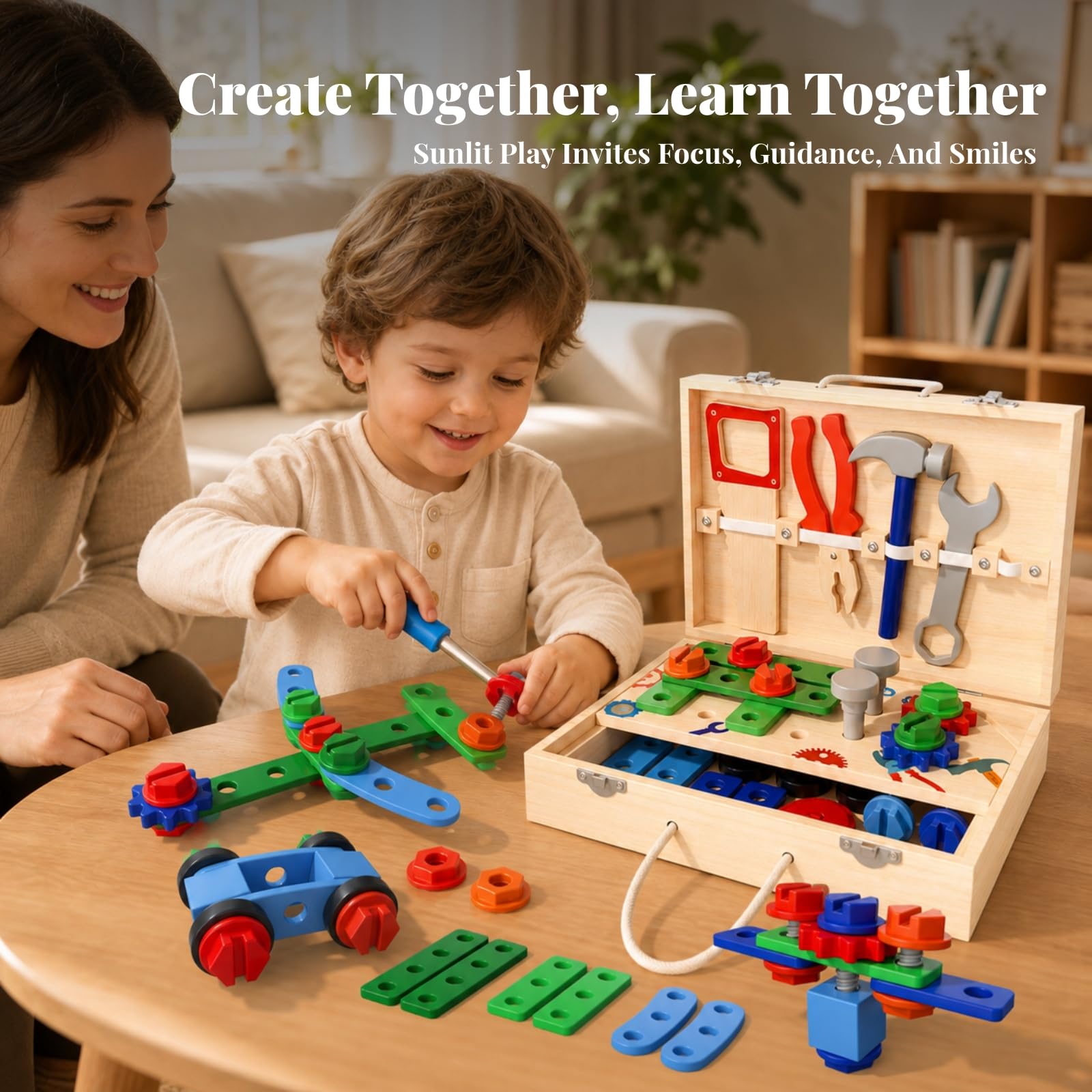Bricolage en Bois | Portable, pédagogie Active, Jeu D'imitation Bricolage, pr École Maternelle