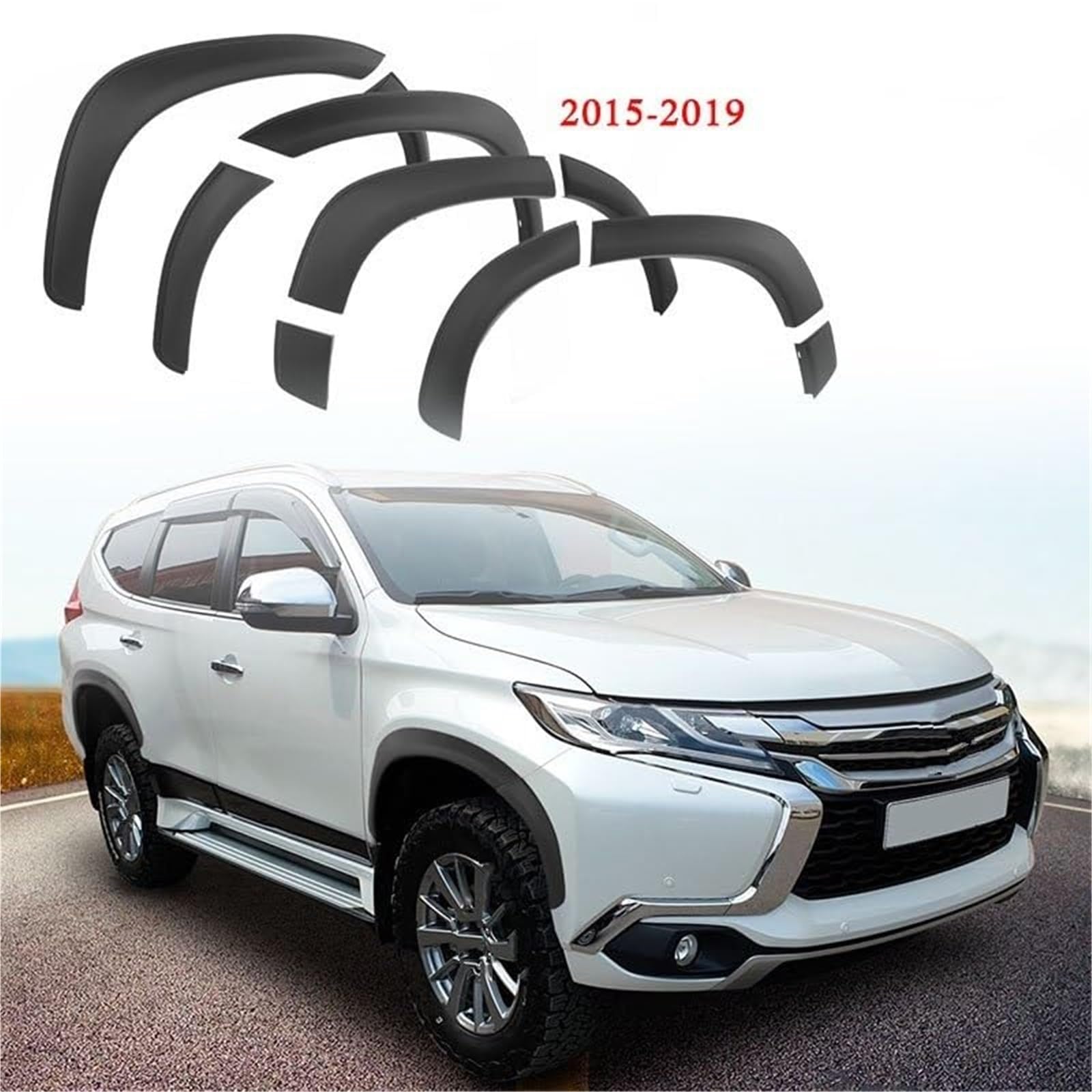 Nadkola samochodu wykończenie brwi nadkola, dla Mitsubishi