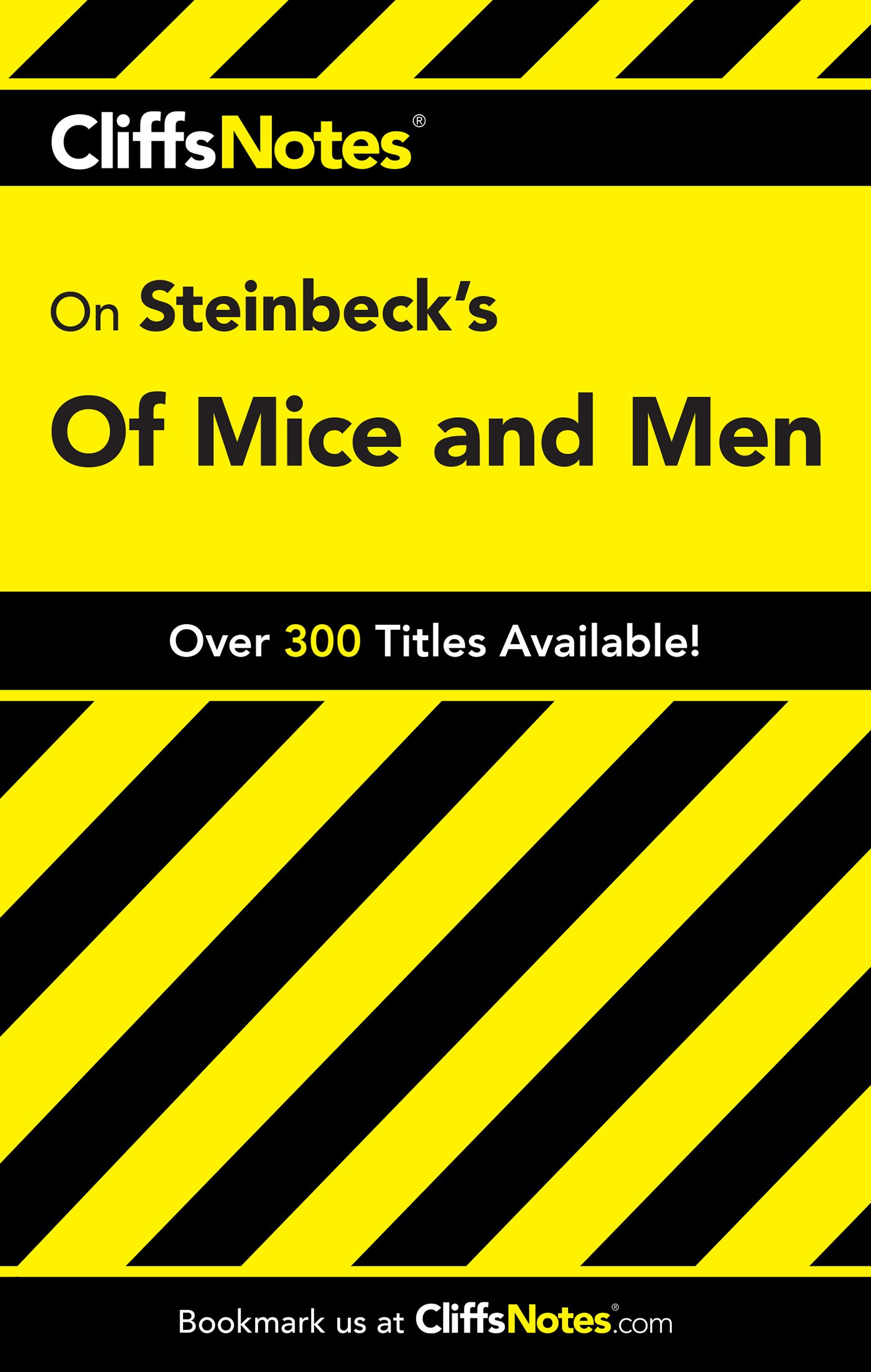 Buy Cliffsnotes on Steinbeck's of Mice and Men — BookShops.in
