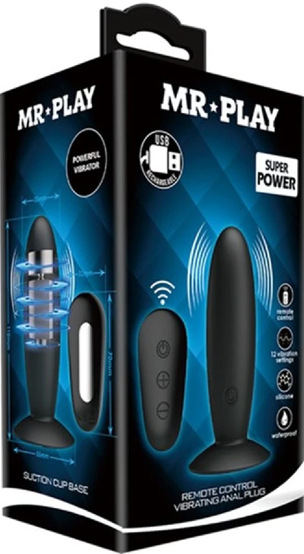 Amazon.com: Mr.Play Control Remoto Vibrador Anal Plug
