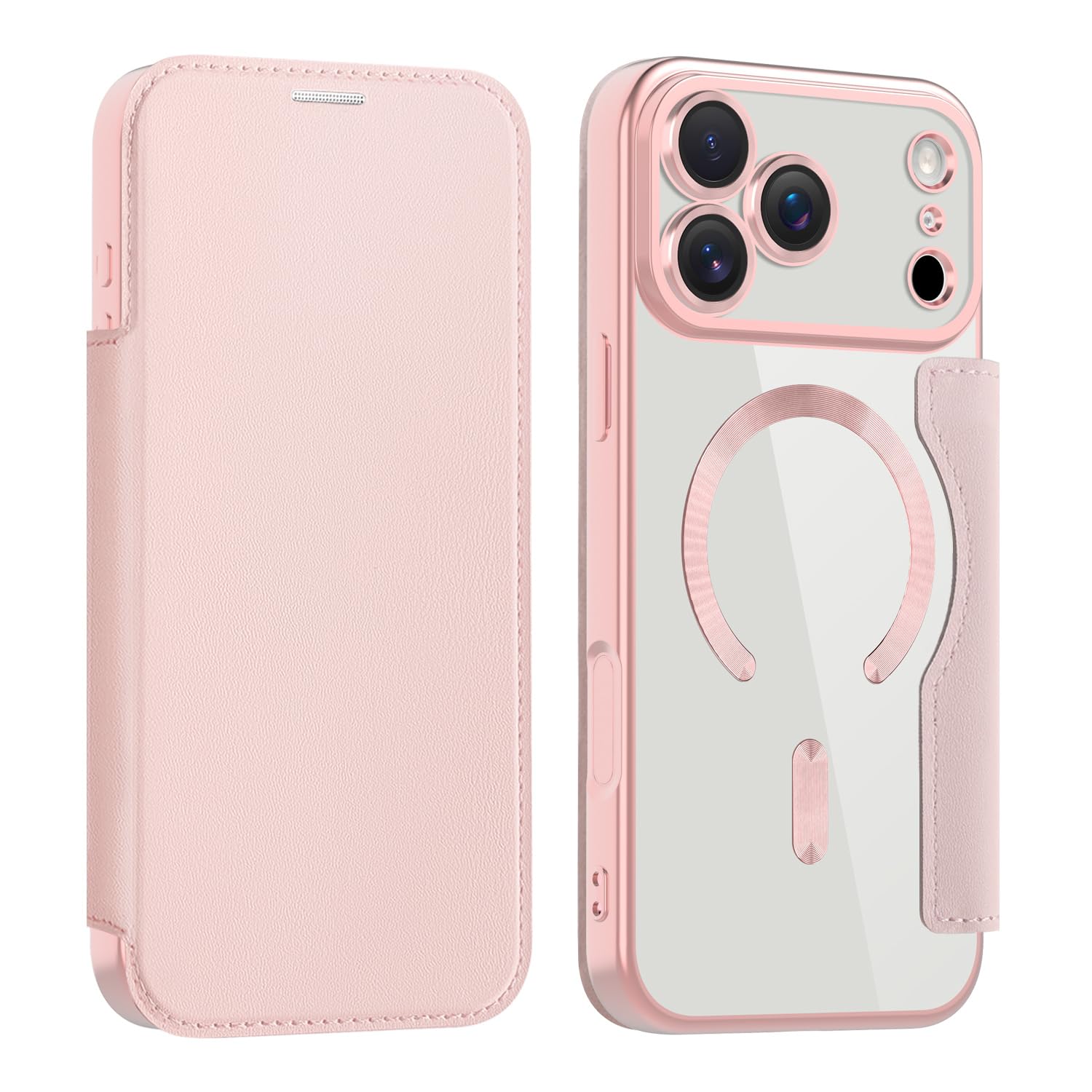 iPhone17e本体simフリー（ピンク）手帳型ケース（グレー）フィルムセット Amazon.co.jp: 【ガラスフィルム付き】ケース・iphone17Pro Max 対応