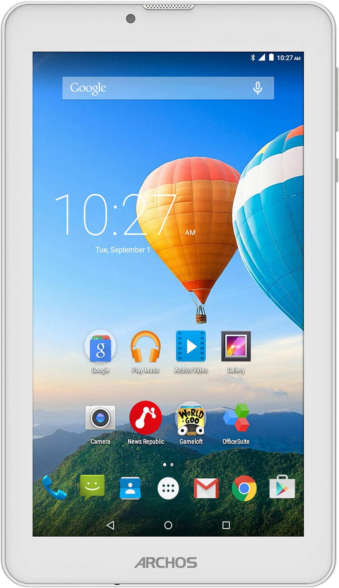 Archos 70C Xenon 7-inch Display, Dual Sim Wi-FI + 3G Tablet, 1GB RAM, 8GB Storage, MT8321 Quad Core CPU, Andoid 5.0