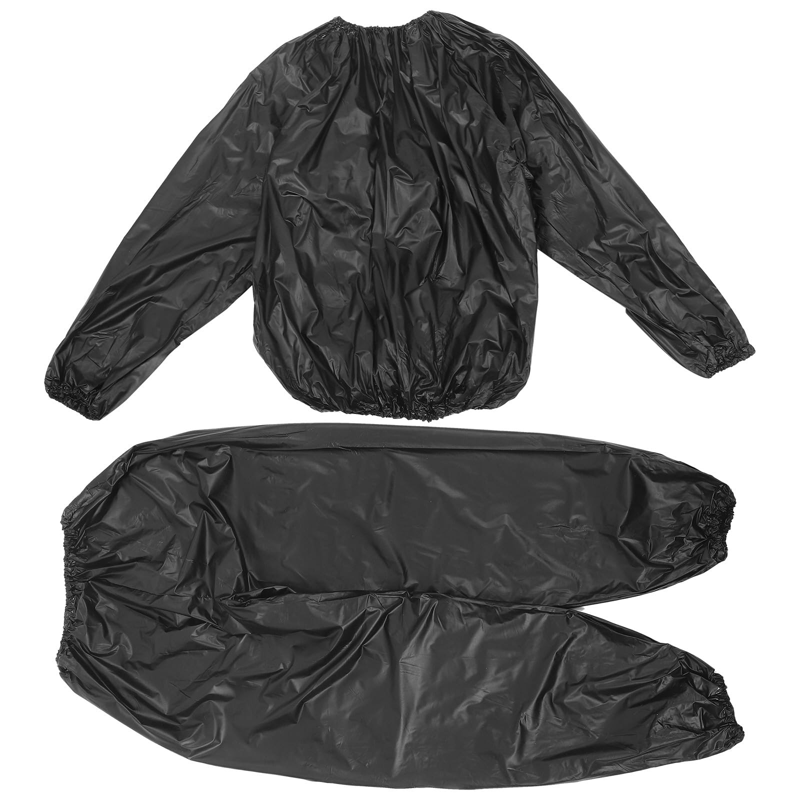 Sudadera y pantalones de entrenamiento PRETYZOOM unisex con efecto sauna y fitness negro