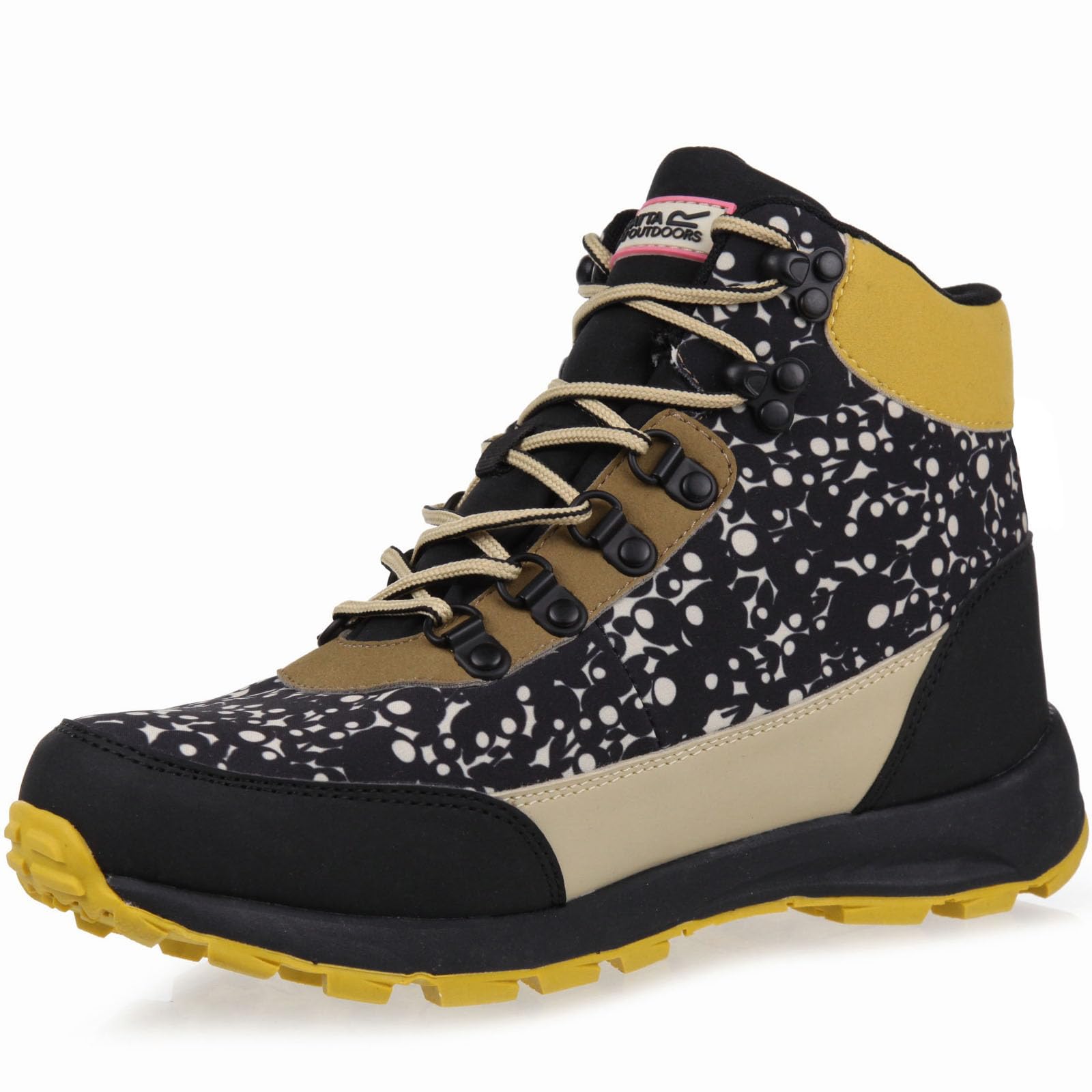 RegattaWomens Orla Kiely Printed Mid Rise Outdoor Hiking Trekking Walking Boots