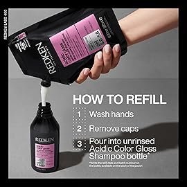 Redken Acidic Color Gloss Shampoo - Provides Color Protection and Vibrancy, Hair Shine, Sulfate-Free Shampoo, With Vitamin E