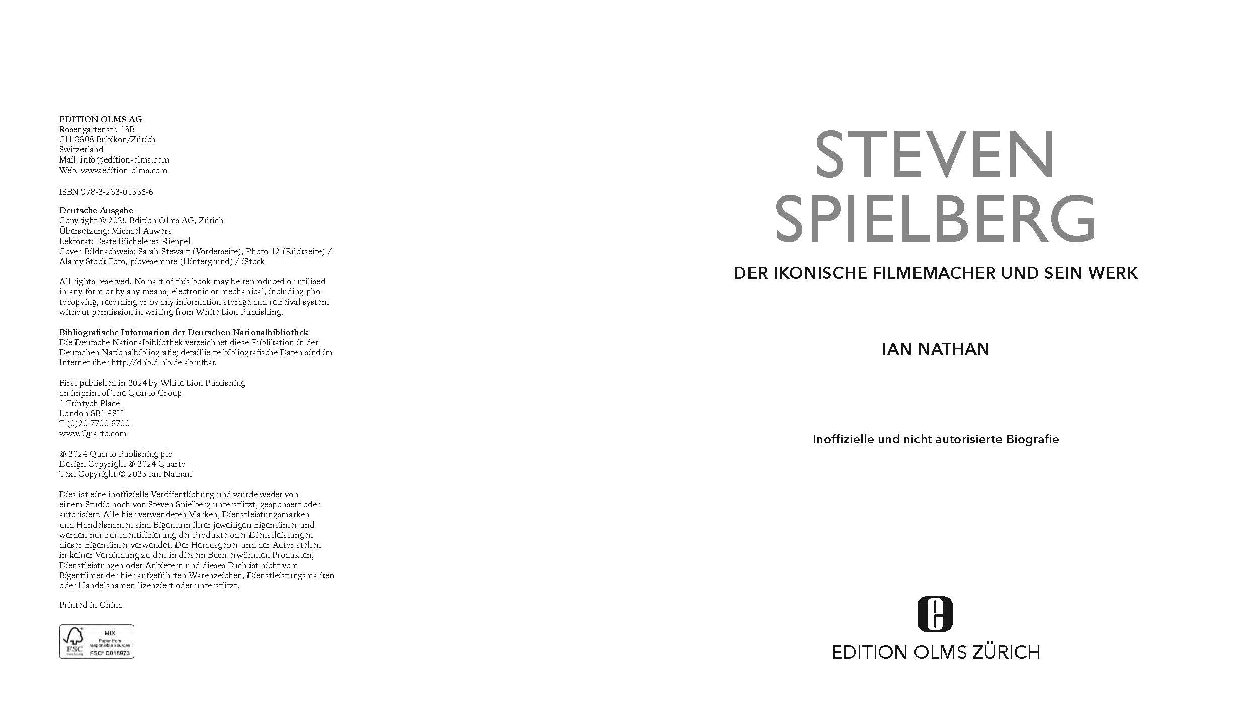 Steven Spielberg: Der ikonische Filmemacher und sein Werk. Inoffizielle und nicht autorisierte Biographie