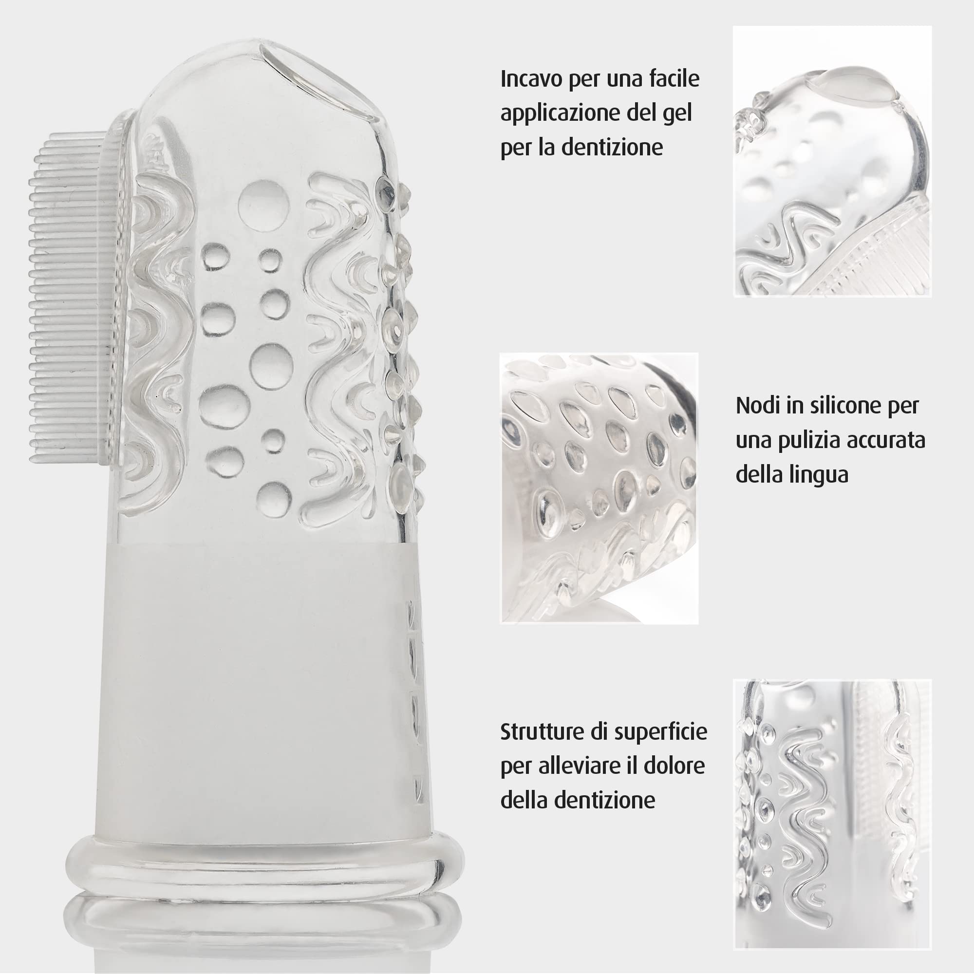 reer - Spazzolino da denti in silicone - 2 pezzi.