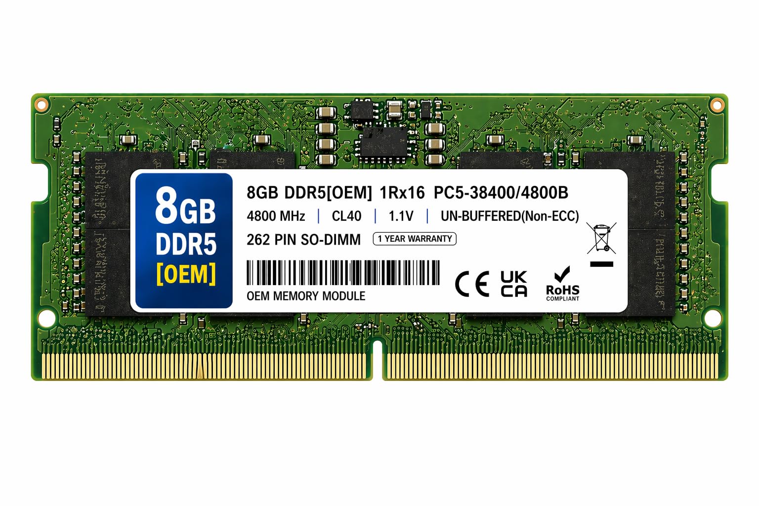 Amazon.in: Buy 8GB DDR5 4800MHz OEM Laptop RAM Compatible with