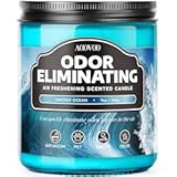 Fantasy Ocean Odor Eliminating Highly Fragranced Candle - Eliminates 95&percnt; of Pet&comma; Smoke&comma; Food&comma; and Other Smells Quickly&comma; Air Freshing Soy Candle&comma; 9 oz Up to 50 Hours Burn time