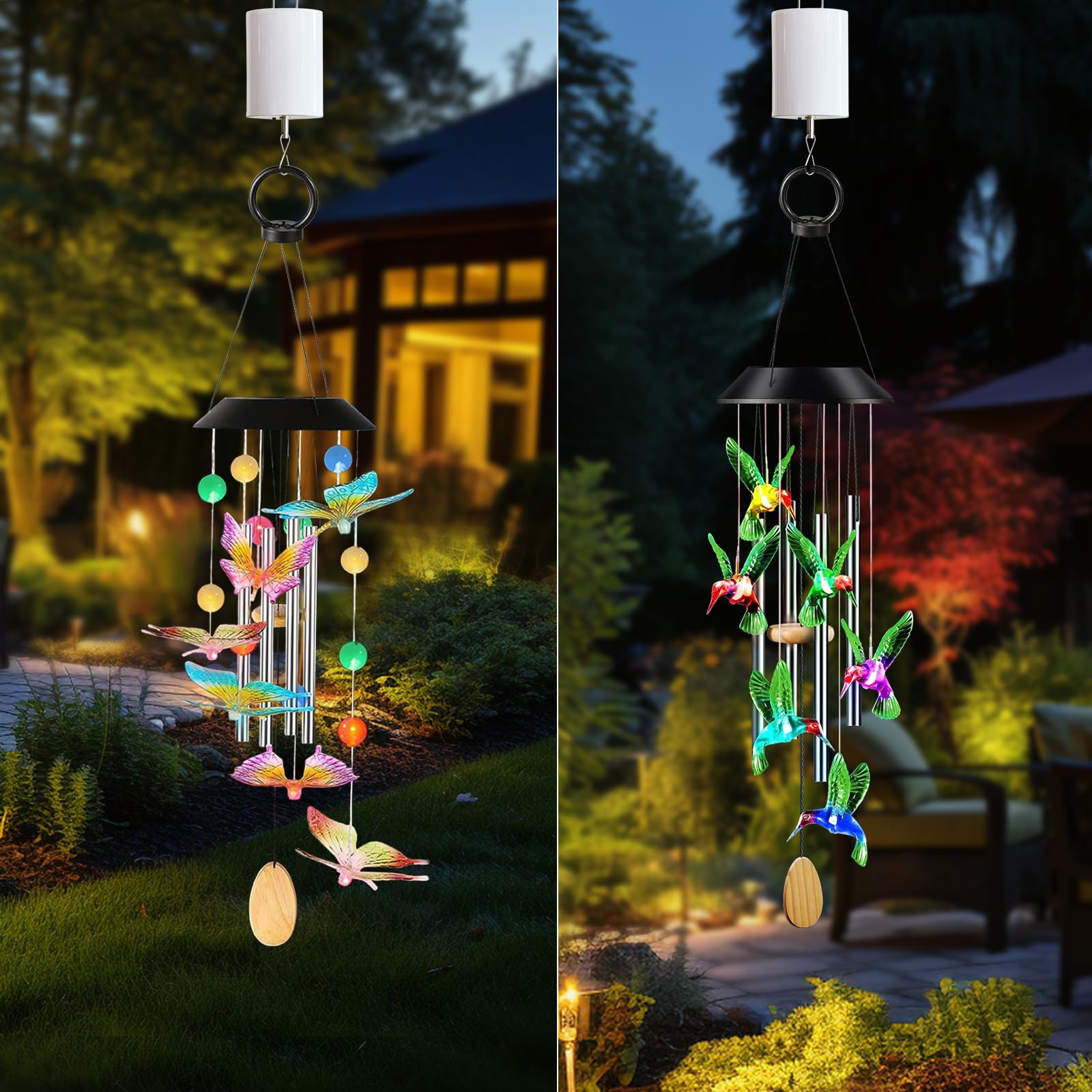 Goolyrusim Moteur à vent avec télécommande, moteur d'affichage suspendu pour éolienne, carillon éolien, décoration de jardin, moteur d'ornement rotatif pour boule discothèque, berceau de bébé, moteur