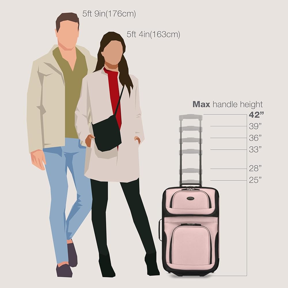 Luggage Set Of Traveler Rio Rugged Fabric Expandable Carry