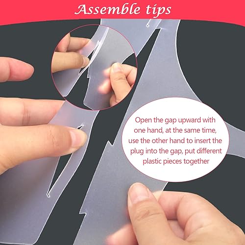 Miniatura 4 de Caja de cubo de tamaño de globo de 11 agujeros, herramienta de medición de tamaño de globo plegable de plástico de 2 a 10 pulgadas para decoración