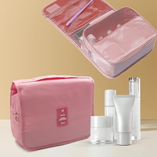 Miniatura 8 de Ismosm Juego de 8 cubos de embalaje para maleta, organizadores de maletas, cubos de embalaje para maleta de viaje, organización de armario (rosa)