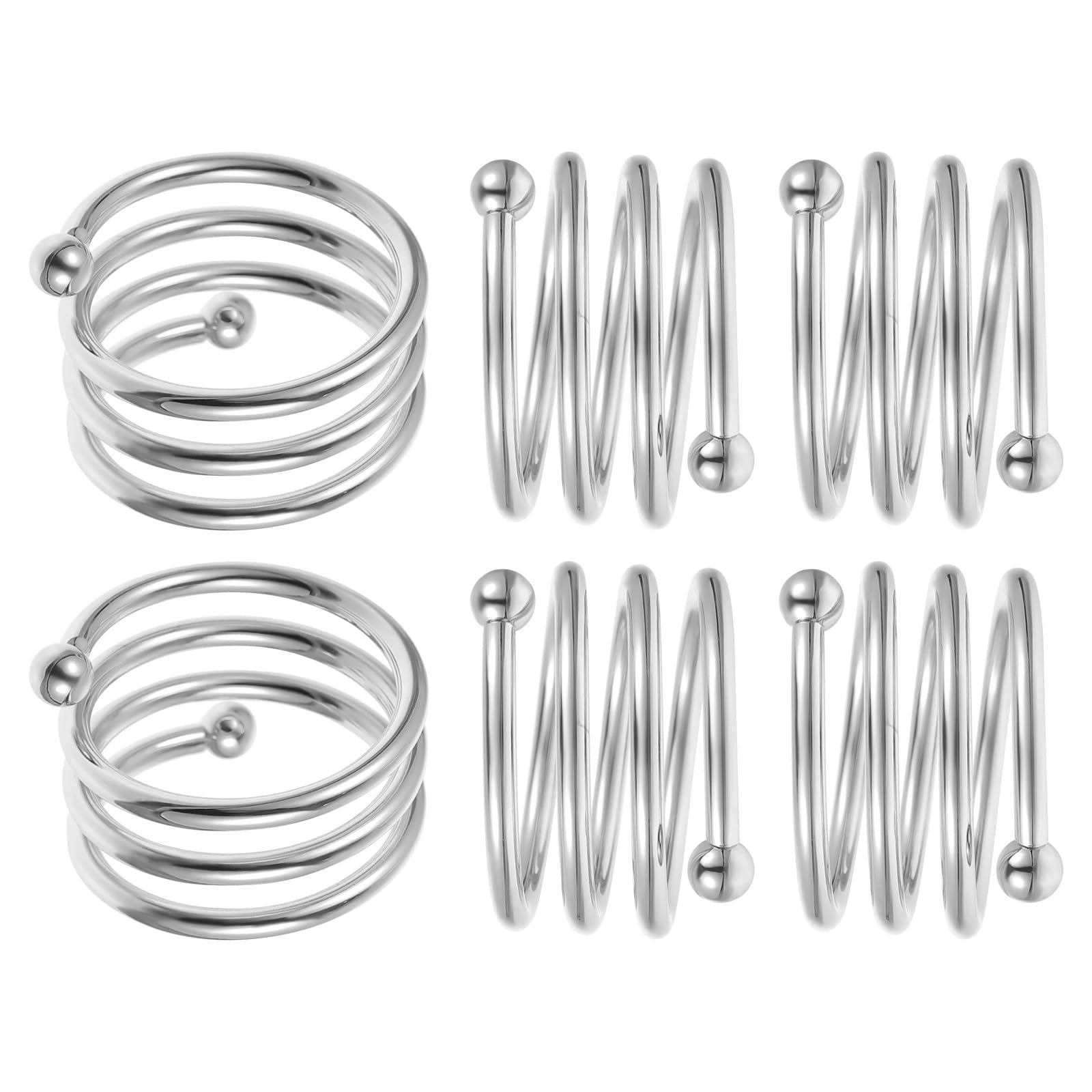 Edvkrgqx Silver Table Decor Napkin Rings, Multicolor Napkin Rings 10/20Pcs Round Iron Wedding Birthday Banquet
