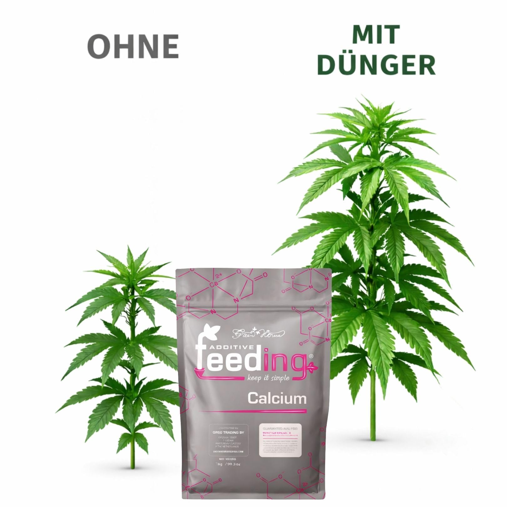 Weedness Green House Feeding Calcium 2,5 Kg - NPK Dünger Grow Anbau Indoor Erde Flüssigdünger Organischer