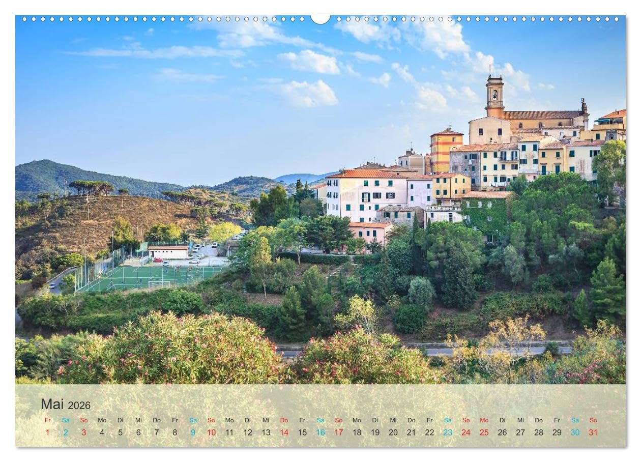 Elba - die Insel im Mittelmeer (hochwertiger Premium Wandkalender 2026 DIN A2 quer), Kunstdruck in Hochglanz: Insel Elba - die Perle im kristallklaren Wasser (CALVENDO Orte)