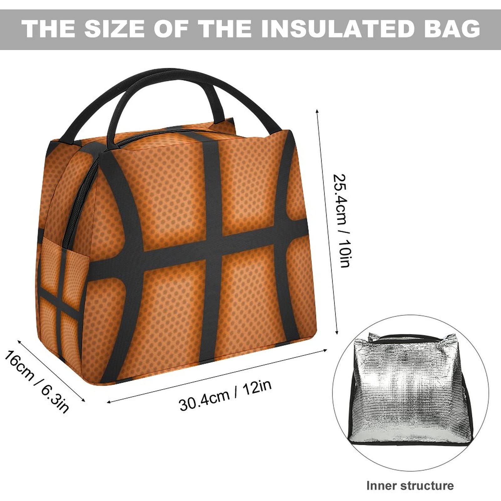 Borsa Frigo Basket Per Pranzo: Isolata, Compatta E Resistente | Per Uomini, Donne, Picnic E Ufficio - 5