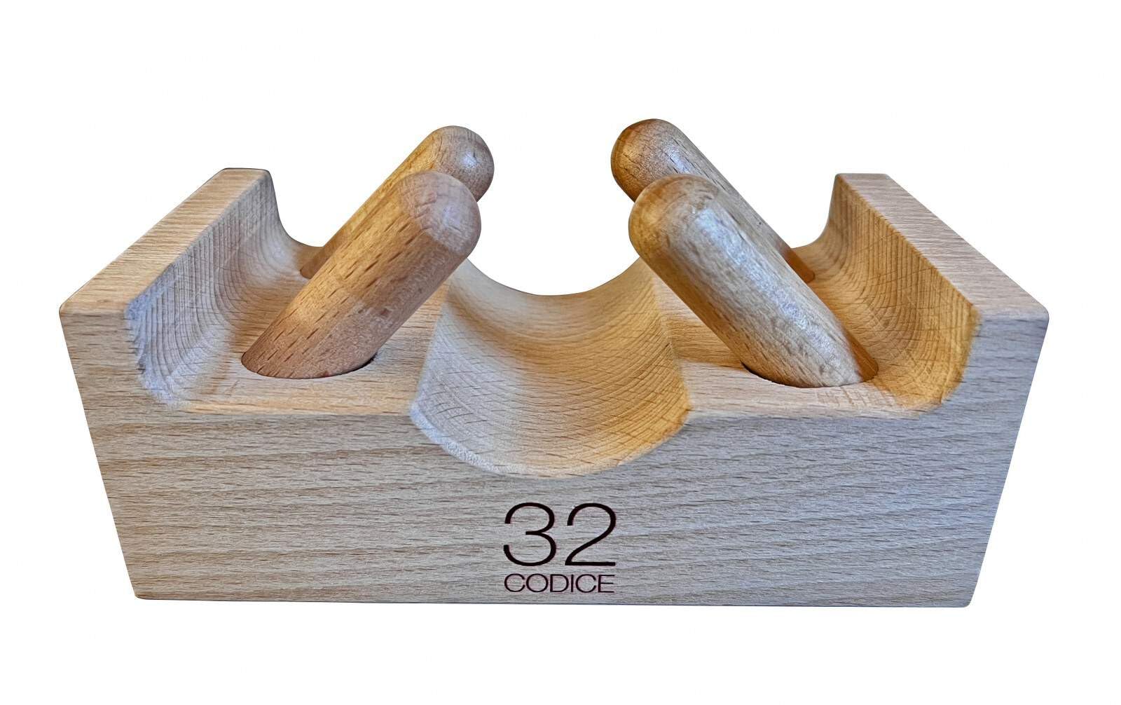 Teraparte - Massaggiatore Cervicale Professionale - Stimolazione Nervo Vago per Rilassamento Profondo - Legno Naturale Anti-Stress - Kit Completo con Accessori
