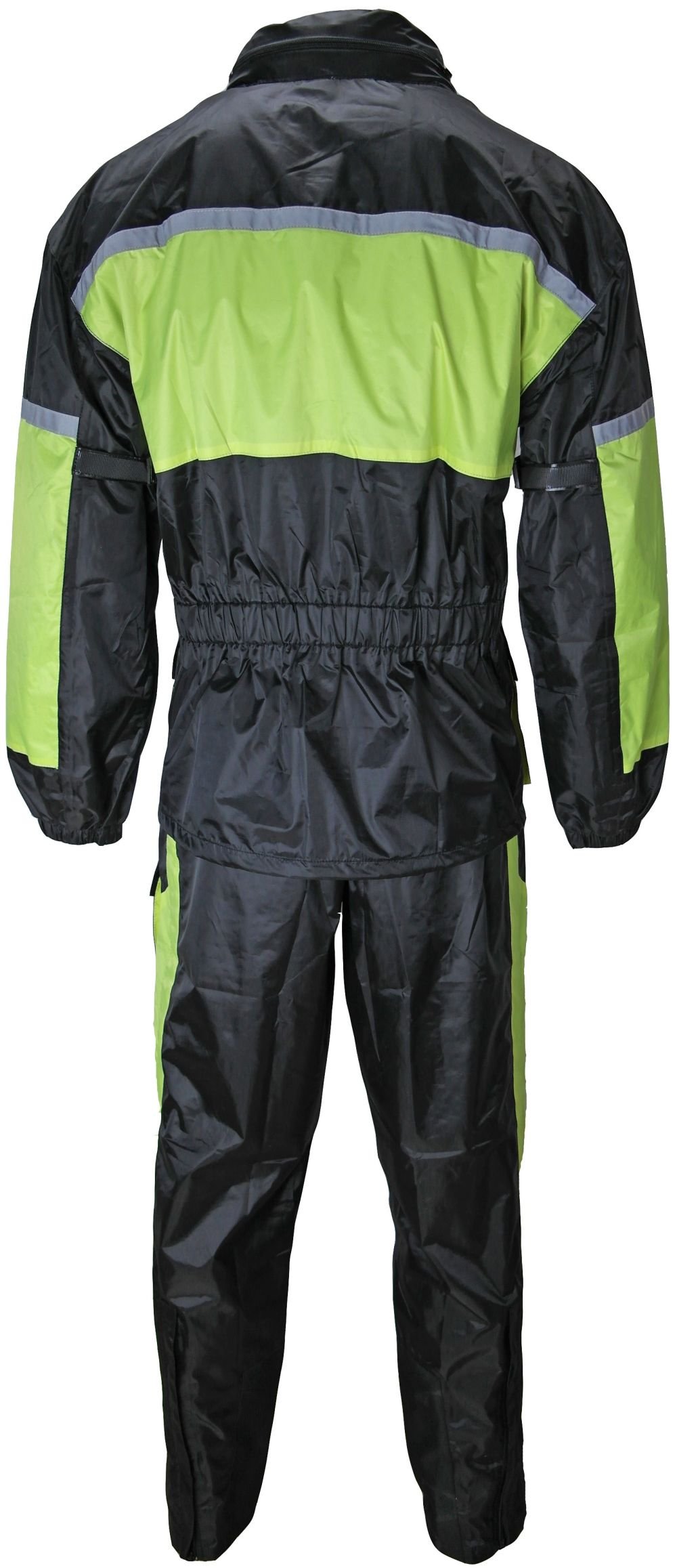 Motorrad Regenkombi Regenhose Regenjacke schwarz neon S-7XL