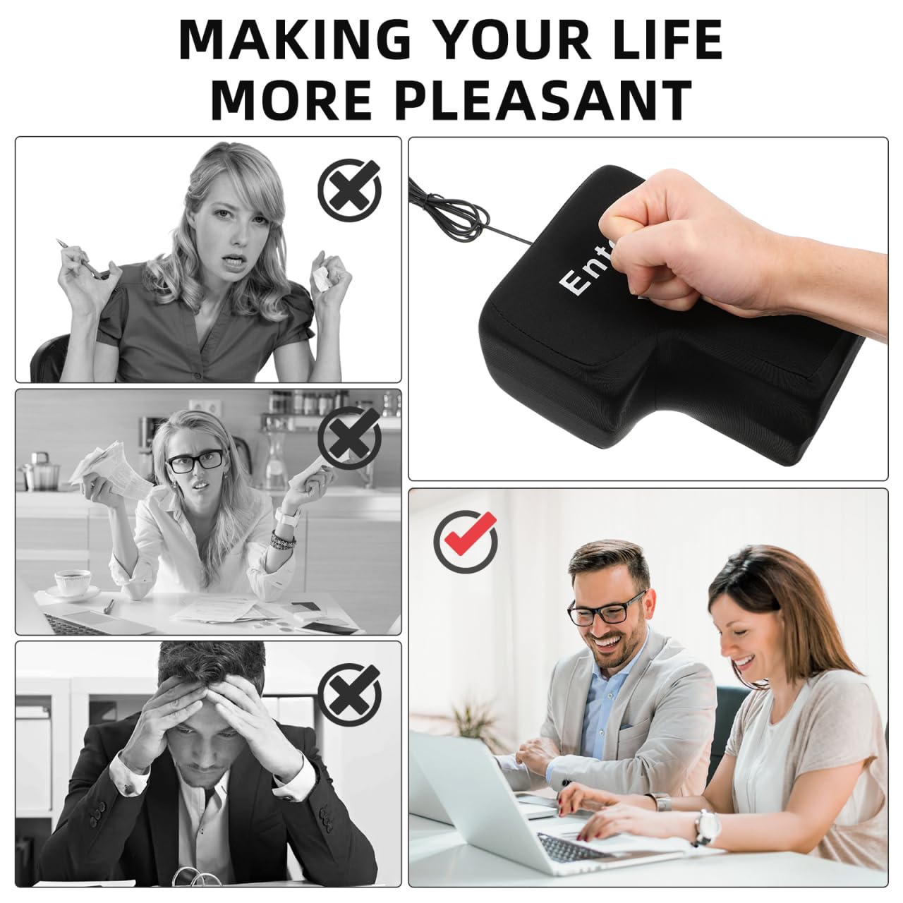 Amosfun Cuscino Enter Gigante Antistress Con Connessione Usb Morbido Supporto Pisolino Per Ufficio Scrivania Strumento Relax Stress Relief