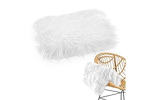 White Fur Baby Photo Shoot Prop Blanket: Capture Cherished Newborn Memories