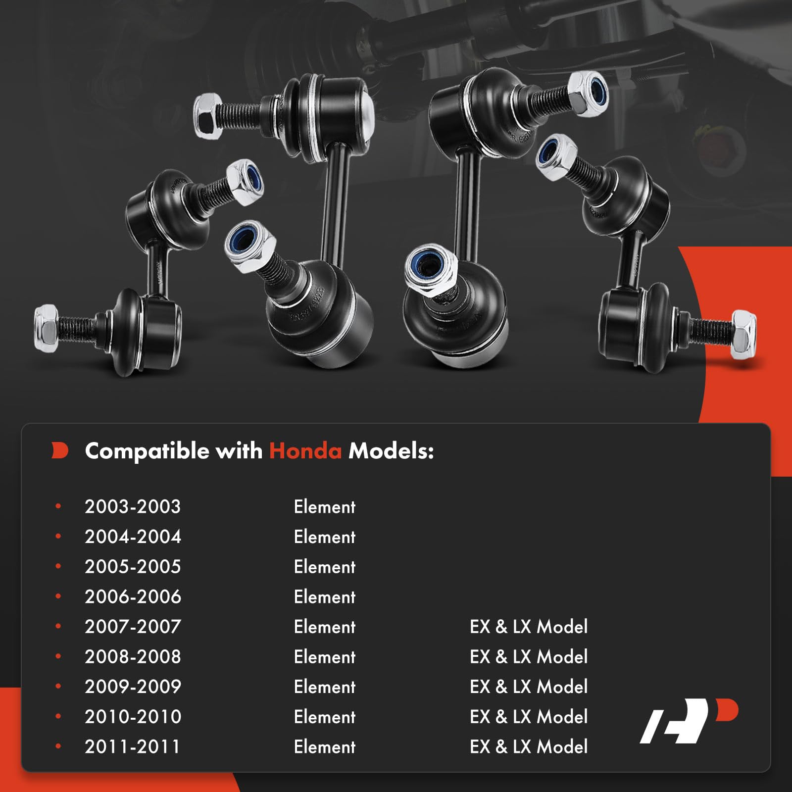 Amazon.com: A-Premium Set of 4, Front & Rear Sway Bar Links