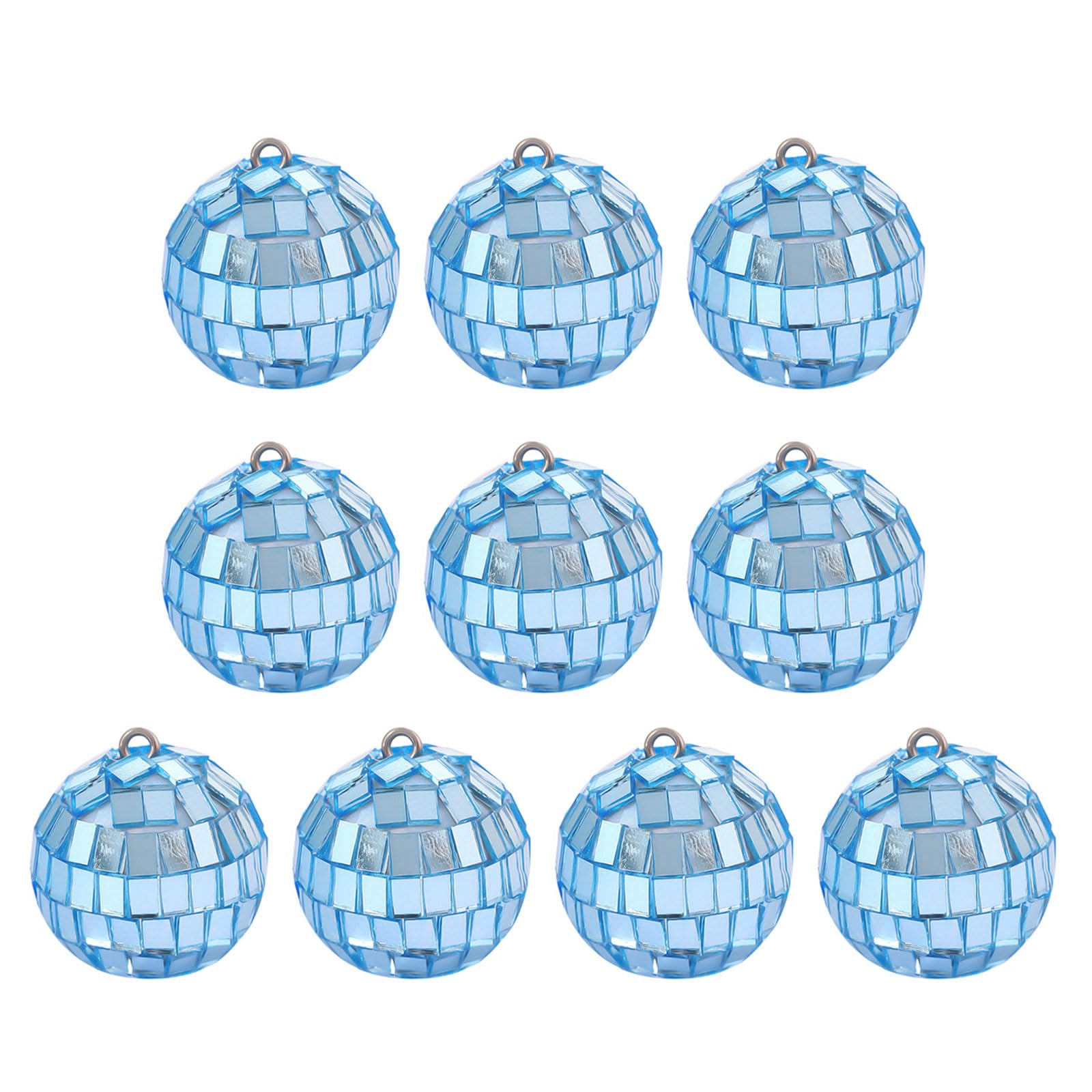 Linvimia Lake Blue Festival Christmas Ornament Glasses Ball With Reflective Coating Christmas Home Decoration For Holiday Decorations Ornament Ball