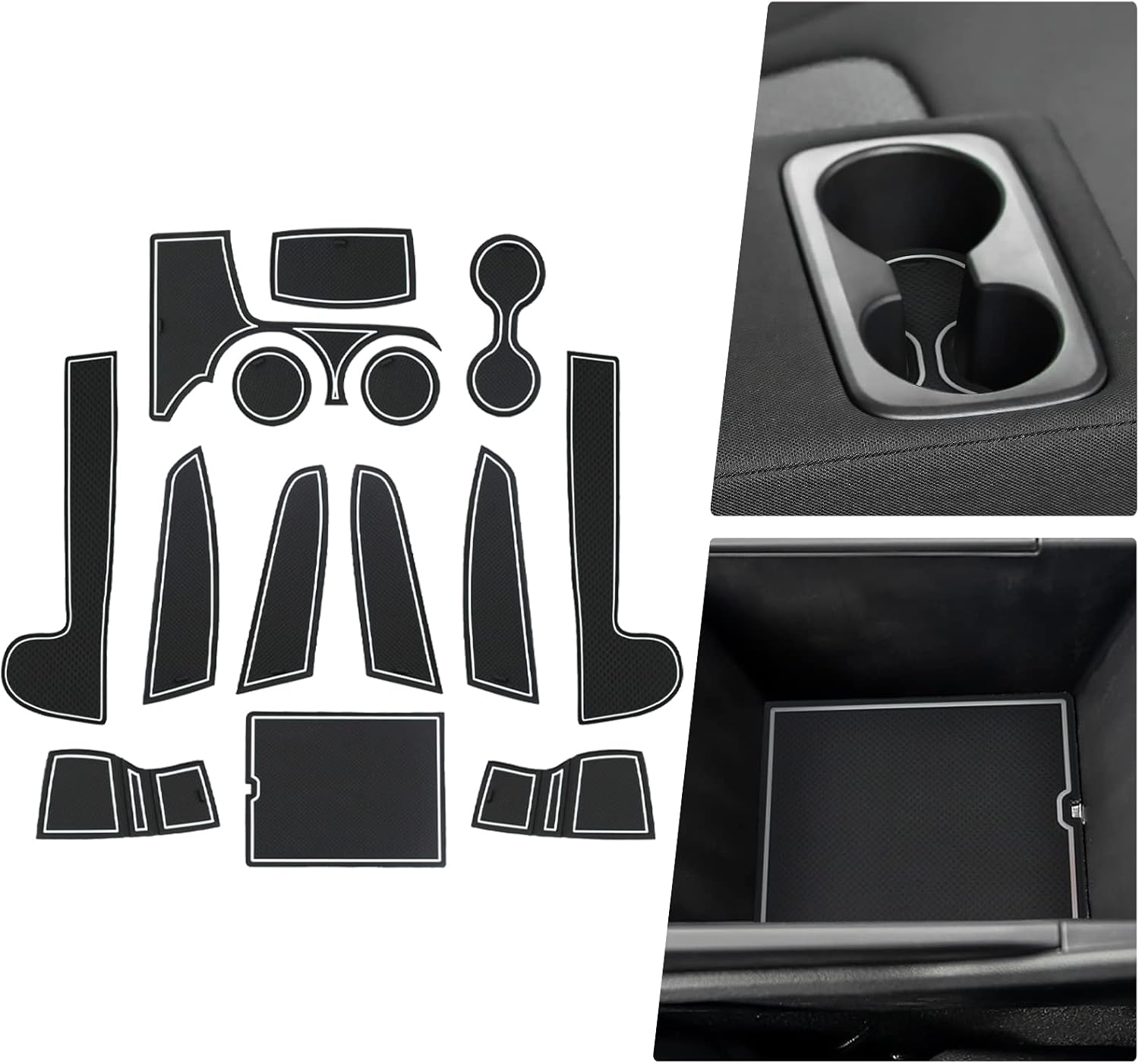 Set 6 Pezzi Tappetini Antiscivolo Per Peugeot 208 E 2008 2020-2025 - Accessori Interni Personalizzati - Foto 3
