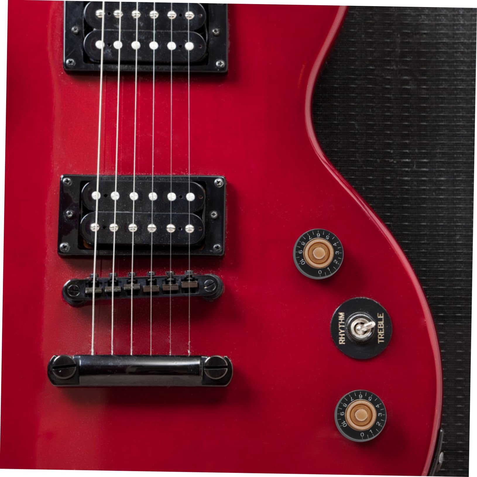 MECCANIXITY Lot De 4 Boutons De Réglage De La Tonalité Et De La Vitesse Pour Guitare électrique Blanc 2,6 X 1,4 Cm