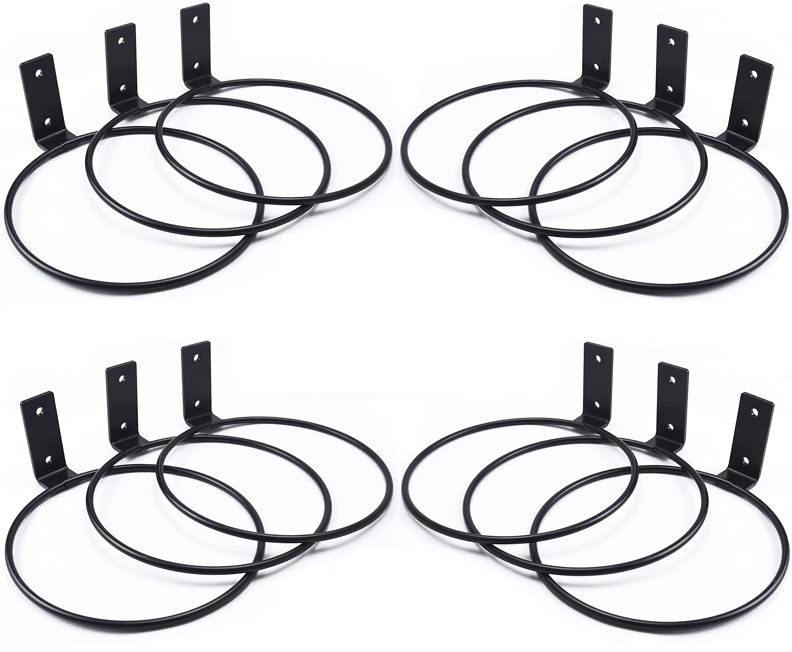mandu (12 Pack Wall Plant Holder .Plant Ring Holder Wall Mounted - Metal Flower Plant Hanging Bracket Hanger for Outdoor/Indoor (B09P2QSHT6) Amazon Price History, Amazon Price Tracker