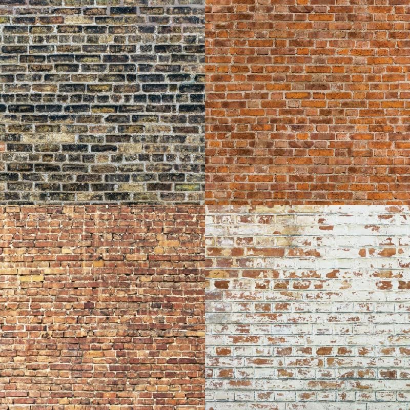 Vintage Wall Brick Dot Color Theme Dot Scrapbook, DIY Album Scrapbook Paper, Greeting Card Making Background Paper Craft Supplies Painting Decoration Travel Diary Paper (Wall Brick Texture) image 4