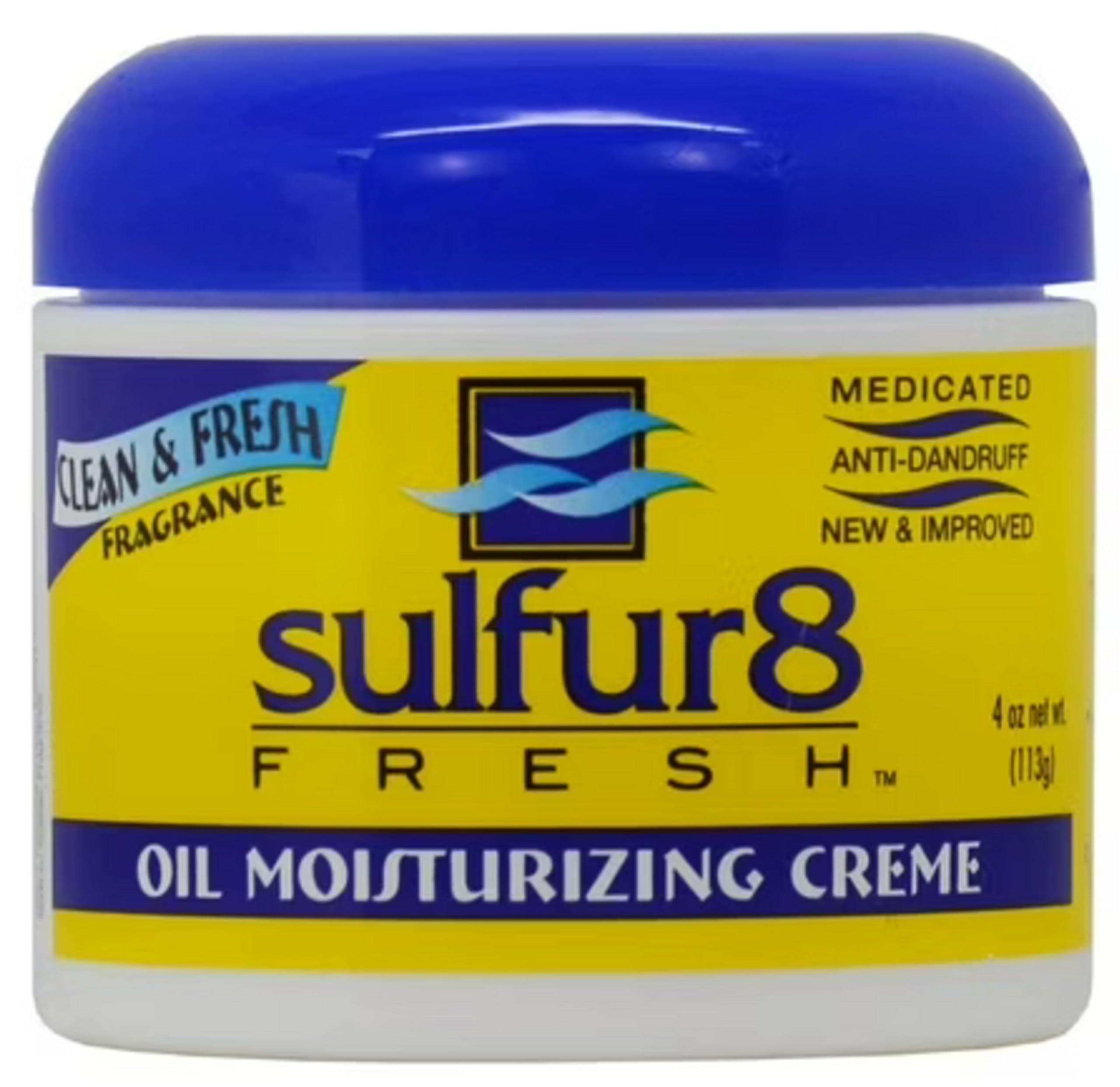 SULFUR 8 Fresh Oil Moisturizing Cr?me 4 oz