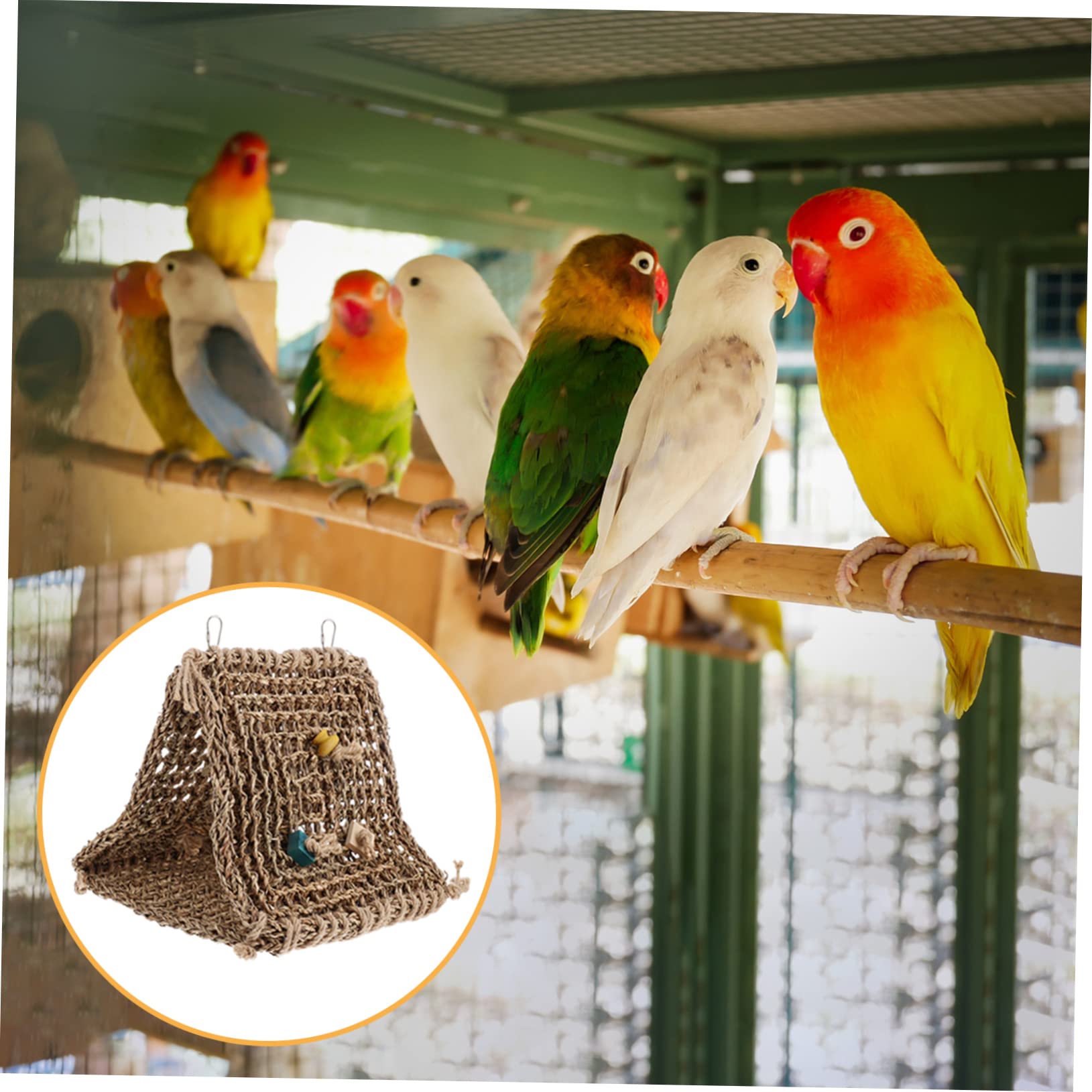 SUPVOX Hamac Suspendu pour Oiseaux Nichoir pour Perroquet Abri de Cage Maison pour Oiseaux Lit de Perroquet Plusieurs Styles