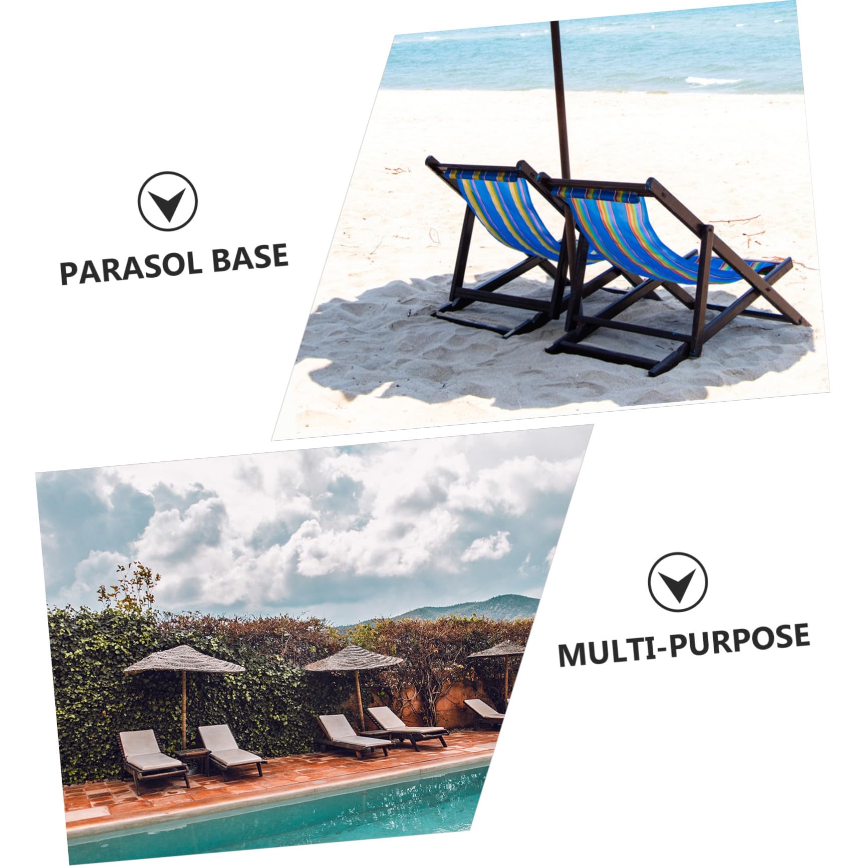 1 x podstawa pod parasol Heavy-Du, wypełniony wodą stojak tarasowy do parasoli targowych, stabilne podparcie do ogrodu, na taras i plażę