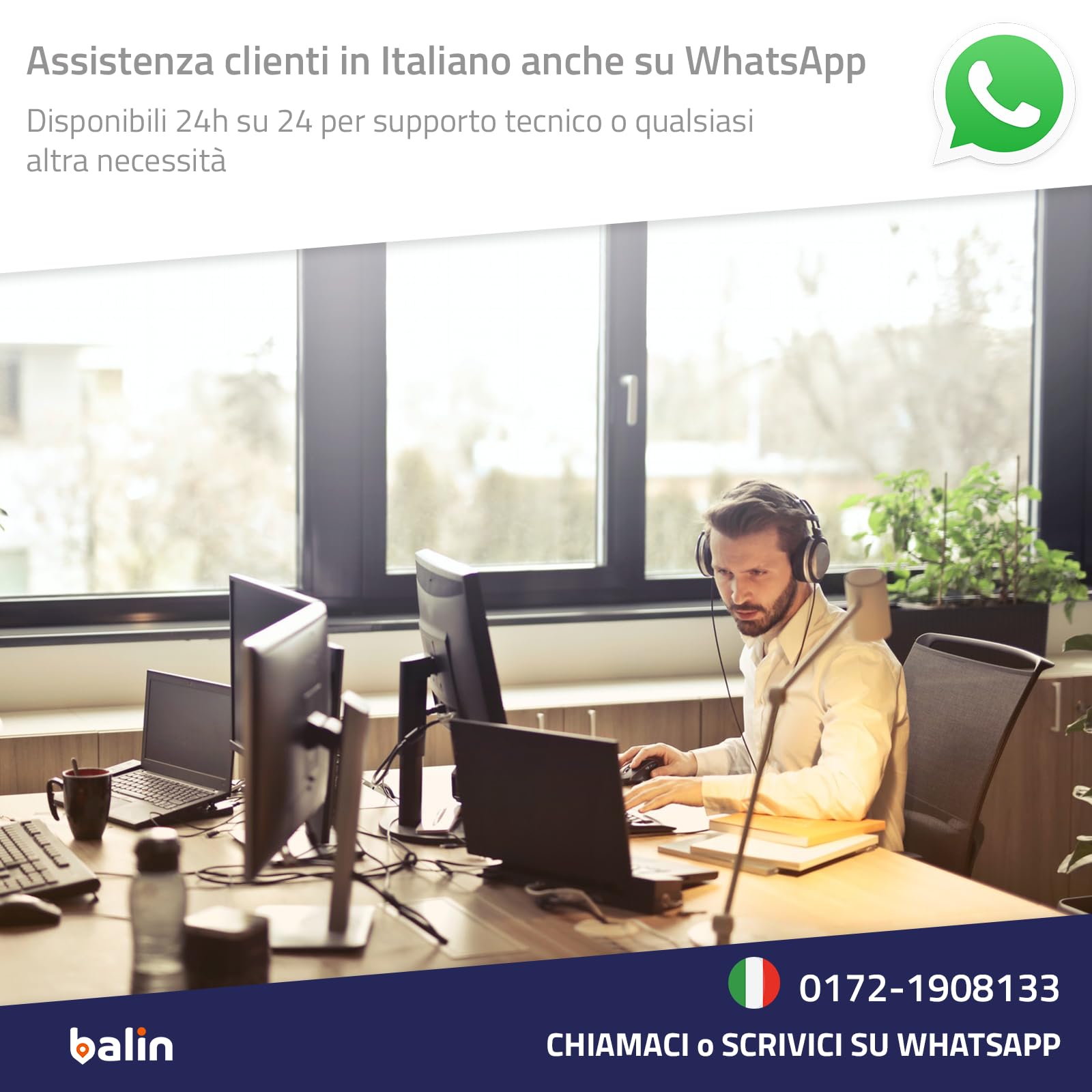 Balin.app - New Localizzatore GPS 4G professionale per veicoli, con SIM card e traffico dati, tutto incluso. Dispositivo già configurato e pronto all'uso. Controlla i veicoli da Portale Web e App.