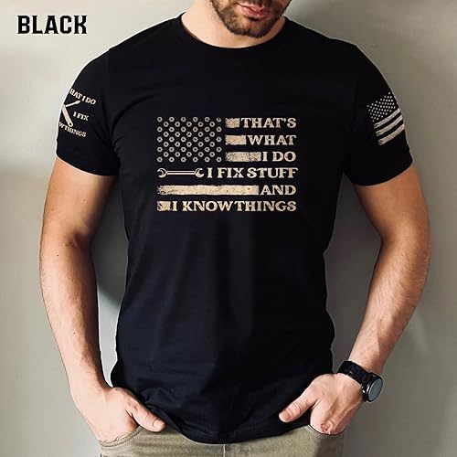 Miniatura 6 de Camiseta con texto en inglés "I Fix Stuff and Know Thuff para hombre, I Fix Stuff, Thats What I Do I Fix Stuff Shirt 11