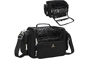 my kit co Makeup Brush Bag: Travel Cosmetic Bag, Extra Large Capacity...