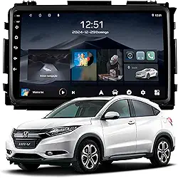 Multimídia Adak 9P HRV 2015 a 2021 2+64GB Quadcore Carplay Android Auto Gps