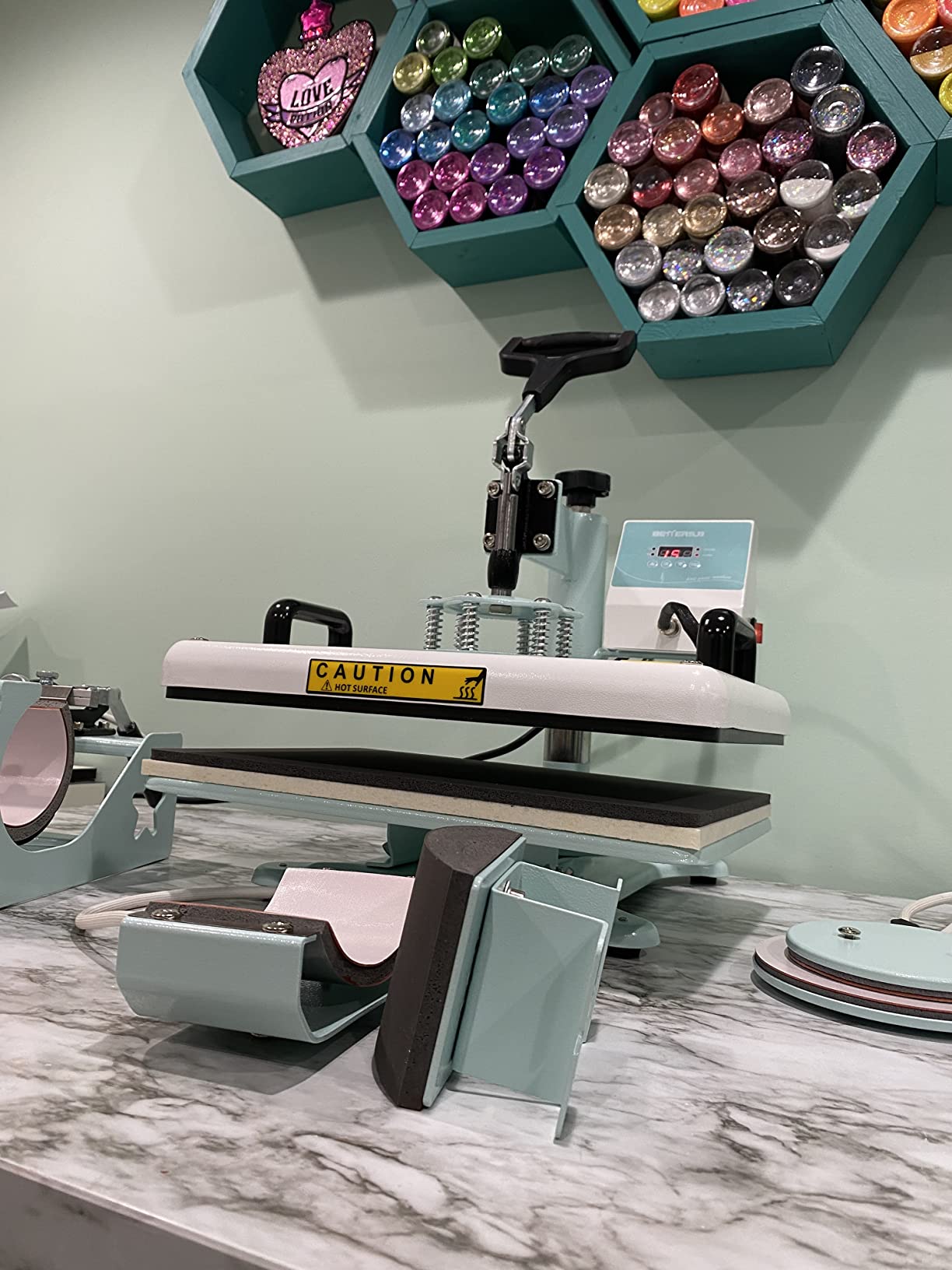 40/mo Finance BetterSub Heat Press 12‘’ x15‘’ Combo 5 in 1 Heat