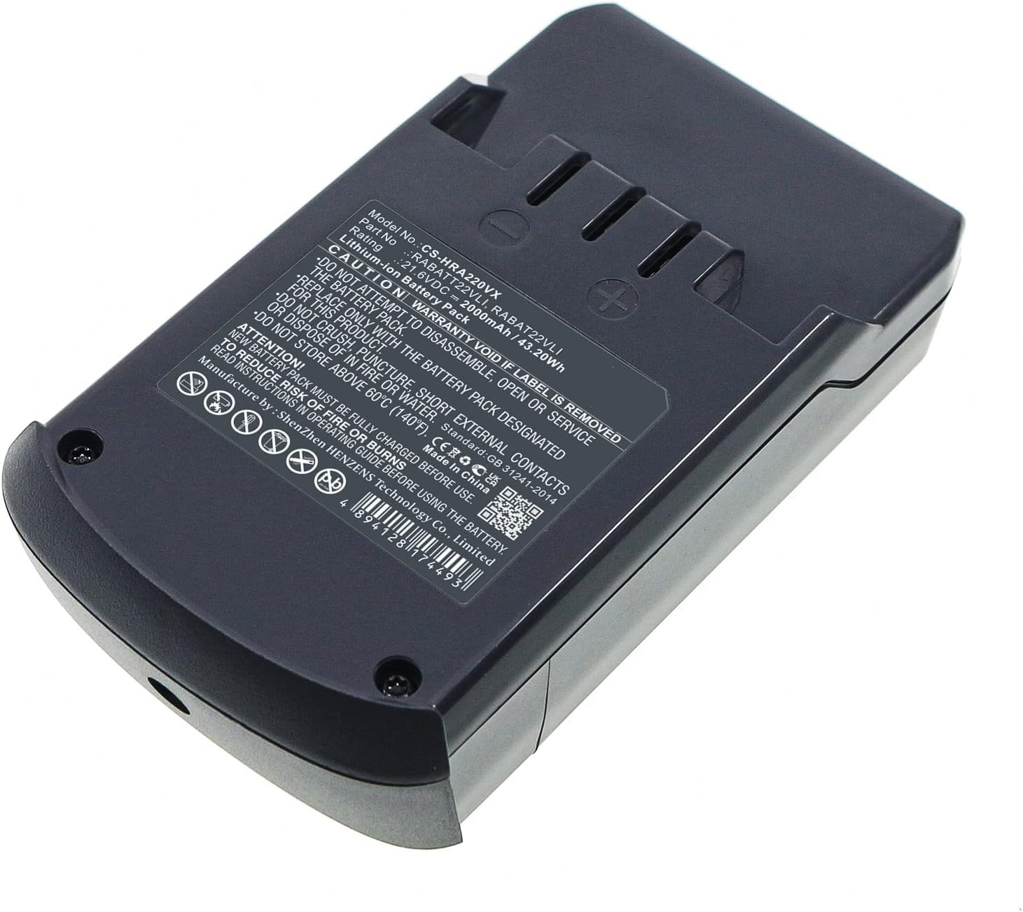 Vacuum Battery for Hoover RABATT22VLI RABAT22VLI Rhapsody RA22AFG 011 RA22ALG 011 RA22PTG 011 RA22SE 011